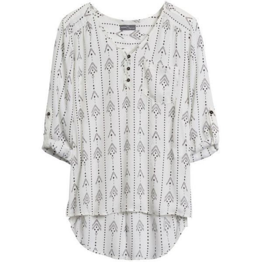 Market & Spruce White Blouse, Size XS